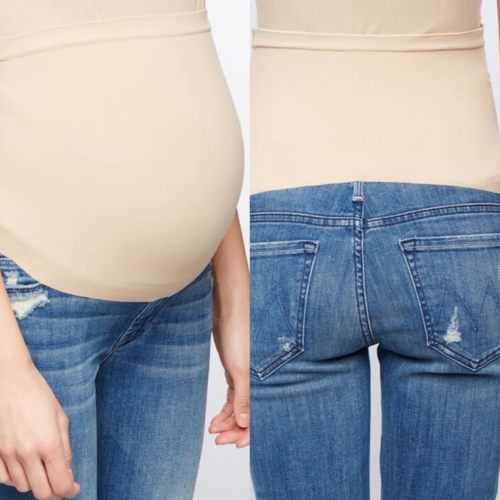 Mother Maternity The Looker Crop Jeans in Graffiti Girl Stretch Skinny Size 29